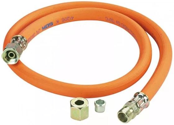 WĄŻ GAZOWY 40 cm GOK 1/4 LH-UEM x 8 10 bar