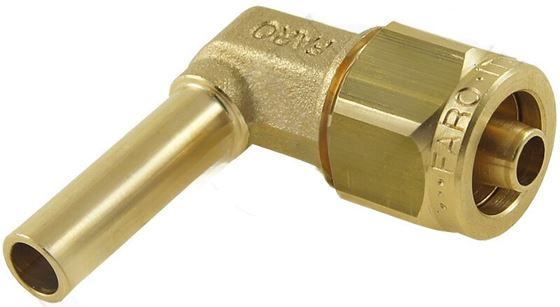 ZŁĄCZKA KĄTOWA PRZEWODU PCV FARO 8 mm