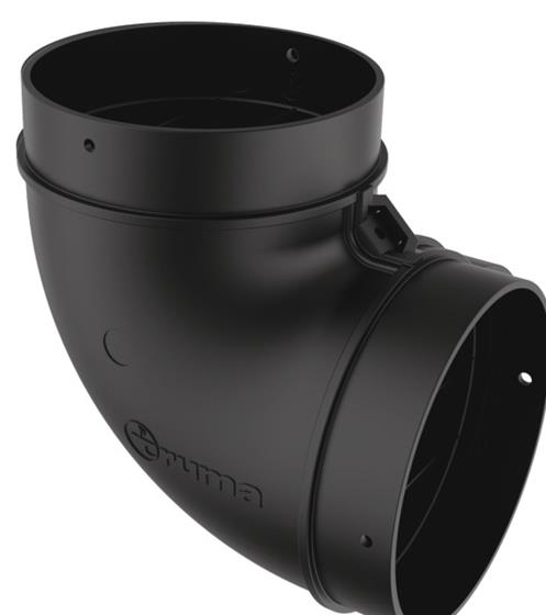 ZŁĄCZE KOLANKO RURY POWIETRZA  80 mm 90 STOPNI BG TRUMA