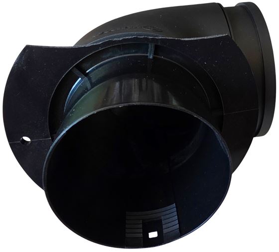 ZŁĄCZE KOLANKO RURY POWIETRZA 65/75-80 mm 90 STOPNI TRUMA OUTLET