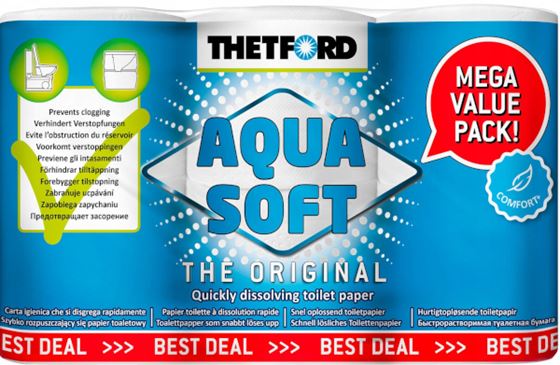 PAPIER TOALETOWY THETFORD 6 szt.AQUA SOFT