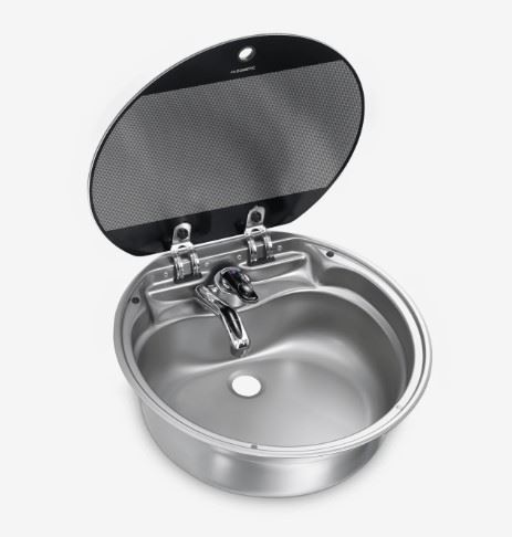 ZLEWOZMYWAK DOMETIC SNG 420 Z POKRYWĄ SZKLANĄ