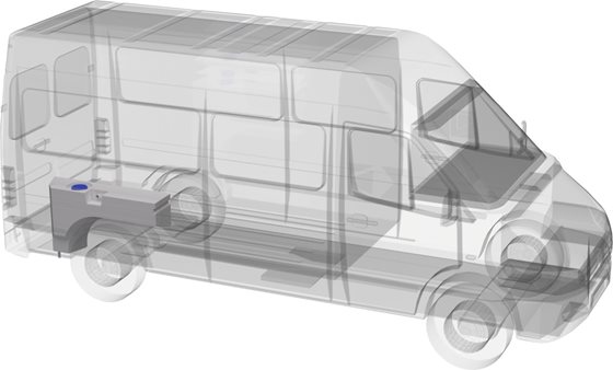 ZBIORNIK NA WODĘ 112L 67x29x125 cm DUCATO,MOVANO,TRANSIT,MASTER,SPRINTER NADKOLE PRAWE