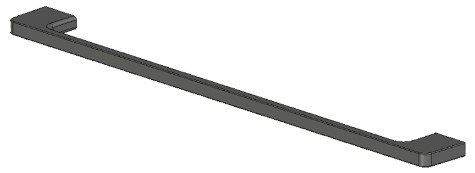 RĄCZKA SZAFKI CZARNA 330MM