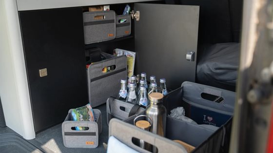 ORGANIZER BERGER MILO MIDI LOW PUDEŁKO SKŁADANE SZARE 15L