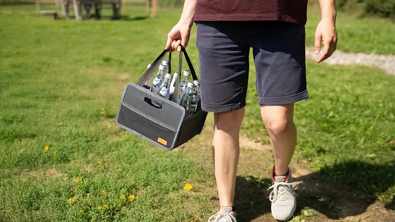 ORGANIZER BERGER MILO MIDI LOW PUDEŁKO SKŁADANE SZARE 15L
