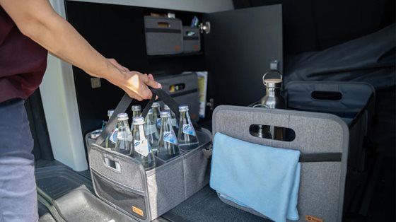 ORGANIZER BERGER MILO MAXI SZARY PUDEŁKO SKŁADANE 2x20L