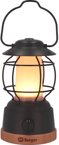 LAMPKA LED BERGER HOPUNI PRO LED Z POWERBANKIEM USB CZARNA
