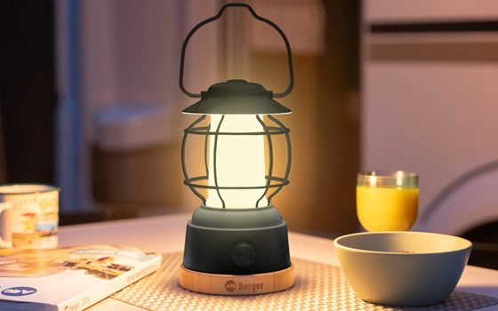 LAMPKA LED BERGER HOPUNI PRO LED Z POWERBANKIEM USB CZARNA