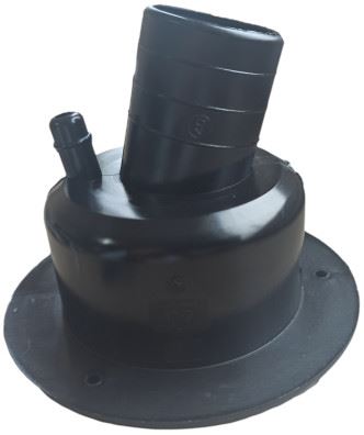 GNIAZDO WODY ZEWNĘTRZNE KĄTOWE KRÓTKIE ŚR.40 mm CZARNE