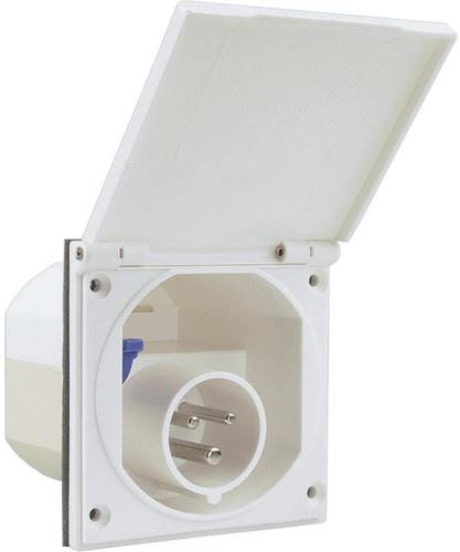 GNIAZDO ELEKTRYCZNE CEE 230V/16A BIAŁE ZEWNĘTRZNE