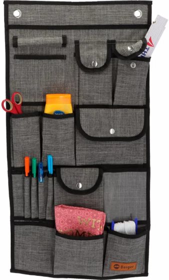 ORGANIZER BERGER MILO VARIO TORBA WISZĄCA SZARA 38x75 cm