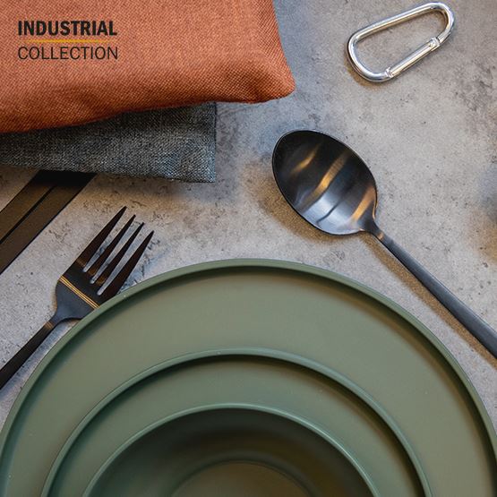 TALERZ BERGER BO-CAMP PATOM OBIADOWY ZIELONY 26cm