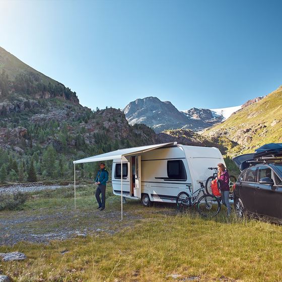 MARKIZA 400 cm THULE OMNISTOR 6300 CZARNA MYSTIC GREY  Z ADAPTEREM DO DUCATO -07