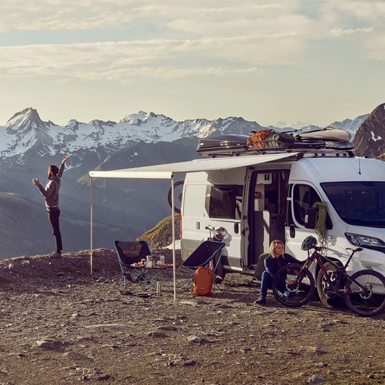 MARKIZA 400 cm THULE OMNISTOR 6300 CZARNA MYSTIC GREY  Z ADAPTEREM DO DUCATO -07