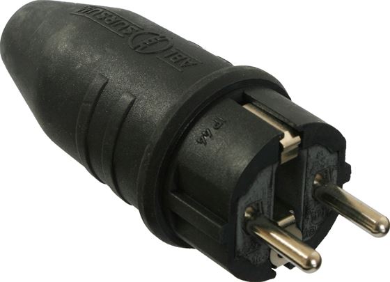 WTYCZKA 230V MĘSKA PROSTA GUMOWA
