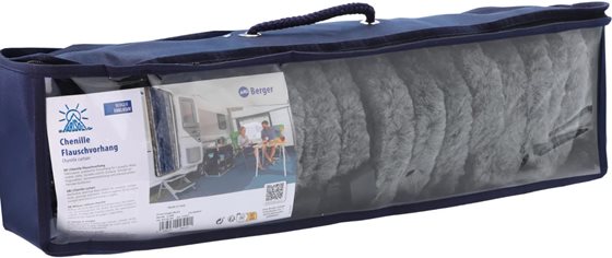 ZASŁONA KOTKI 56x185 SZARA