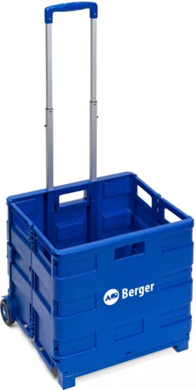WÓZEK NA ZAKUPY BERGER XL SKŁADANY OUTLET