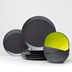 ZESTAW OBIADOWY GIMEX GREY LINE LIME 12 szt.