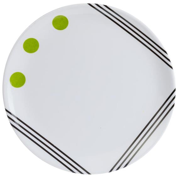 TALERZ BERGER DOTS ZIELONY DESEROWY 20 cm
