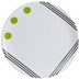 TALERZ BERGER DOTS ZIELONY DESEROWY 20 cm