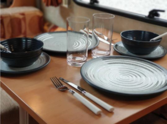 ZESTAW OBIADOWY GRANITE-GREY 12 szt.
