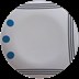 TALERZ BERGER DOTS NIEBIESKI OBIADOWY 25 cm