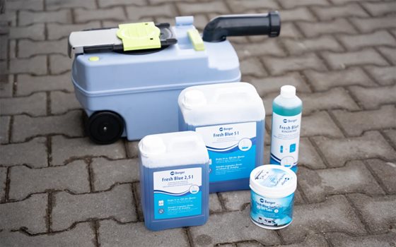 PŁYN BERGER FRESH BLUE DO KASETY TOALETY KONCENTRAT 750 ml