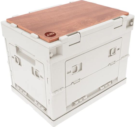 ORGANIZER BERGER CAMPER BOX L PUDEŁKO Z POKRYWĄ SZARY 30L
