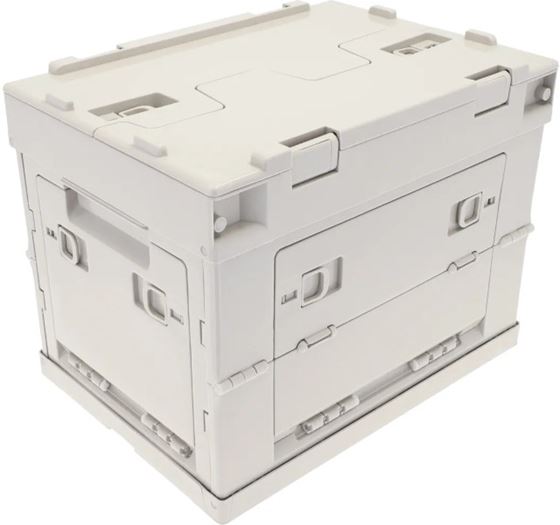ORGANIZER BERGER CAMPER BOX L PUDEŁKO Z POKRYWĄ SZARY 30L