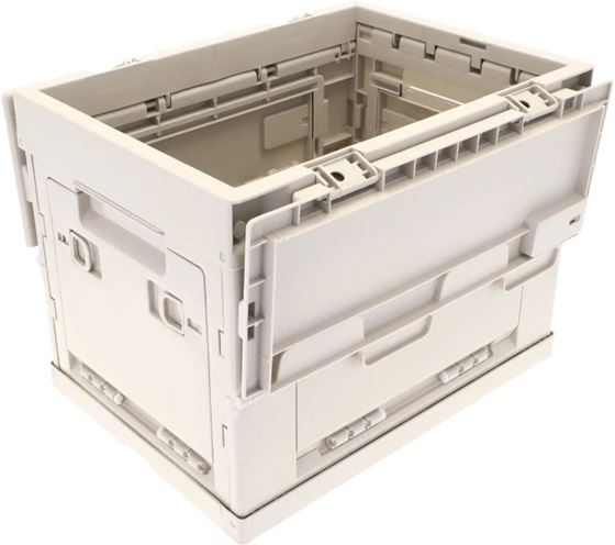 ORGANIZER BERGER CAMPER BOX L PUDEŁKO Z POKRYWĄ SZARY 30L