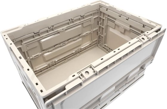 ORGANIZER BERGER CAMPER BOX XL PUDEŁKO Z POKRYWĄ SZARY 60L