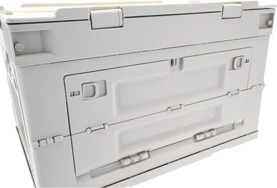 ORGANIZER BERGER CAMPER BOX XL PUDEŁKO Z POKRYWĄ SZARY 60L