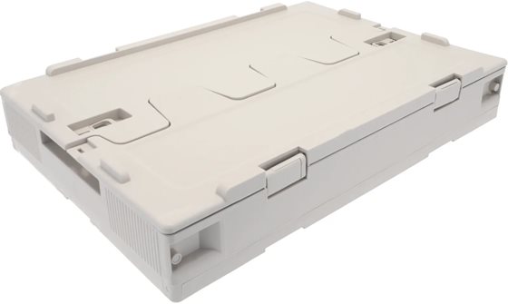 ORGANIZER BERGER CAMPER BOX XL PUDEŁKO Z POKRYWĄ SZARY 60L