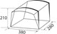 PRZEDSIONEK BRUNNER WISE AIR TECH 380x280 cm h190-240 cm