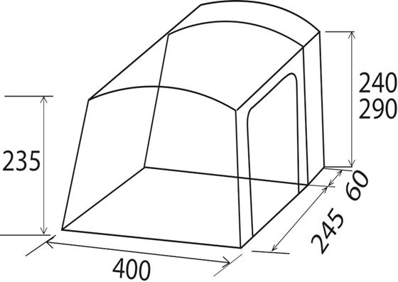 PRZEDSIONEK BRUNNER HOGAR HC AIR TECH h240-290 cm
