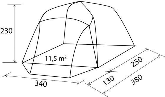 PRZEDSIONEK BRUNNER TROUPER XL AIR TECH h180-230 cm