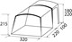 PRZEDSIONEK BRUNNER TRAILS LC AIR TECH h180-220 cm