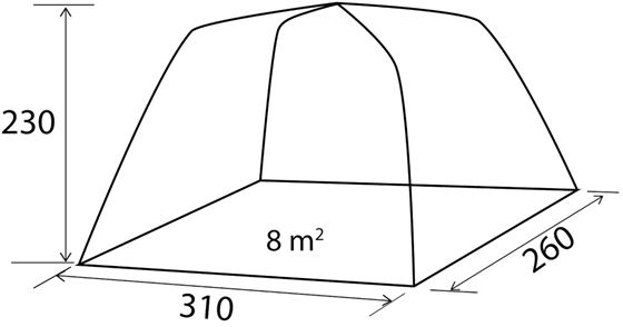 PRZEDSIONEK BRUNNER TROUPER 2.0 AIR TECH h180-230 cm