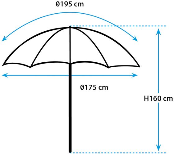 PARASOL PLAŻOWY BRUNNER BEACH PARASOL XL 200