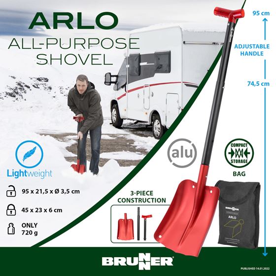 ŁOPATA BRUNNER ARLO ALUMINIUM