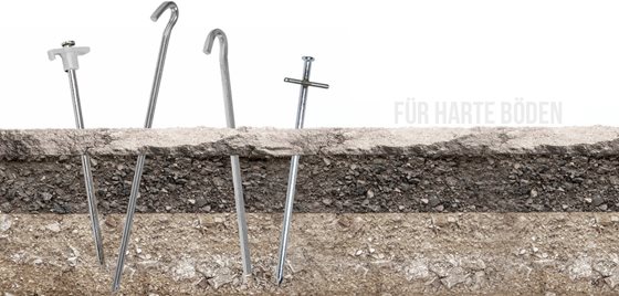 ŚLEDZIE BRUNNER SET PEG BOX SQUARE 22 cm 20 szt. ZESTAW W WALIZCE