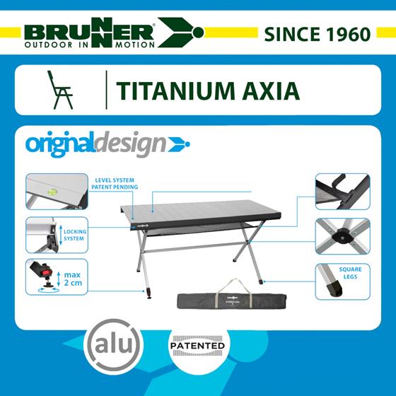 STÓŁ BRUNNER TITANIUM AXIA 2 110x63 cm