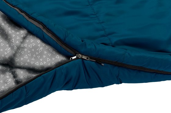ŚPIWÓR BRUNNER STARFLYER XL 235x105 cm -16/1/4 PRAWY