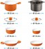 GARNEK ZESTAW 9+1 BRUNNER MANDARINA 22 cm