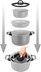 GARNEK ZESTAW 7+1 BRUNNER FUSION 20 cm