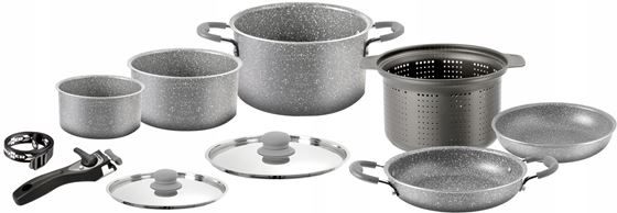 GARNEK ZESTAW 9+1 BRUNNER GOURMER ROCK NG 22 cm