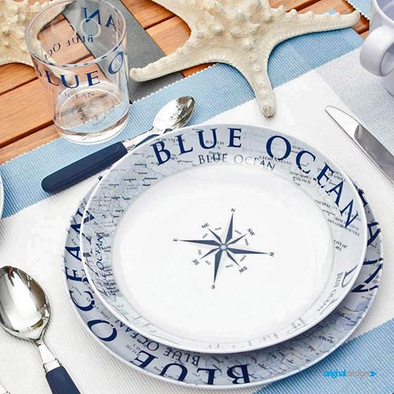 FILIŻANKA I SPODEK BRUNNER BLUE OCEAN 250 ml