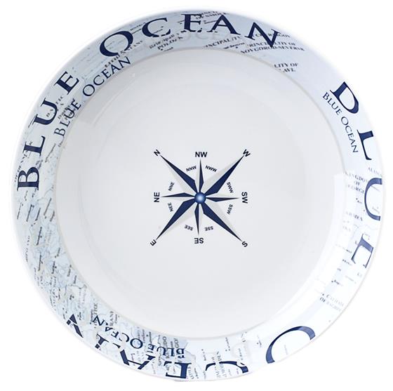TALERZ BRUNNER BLUE OCEAN NA ZUPĘ 21 cm