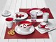 KUBEK BRUNNER MUG ABS CZERWONY 300 ml 4 szt.